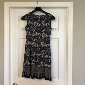 Navy floral dress